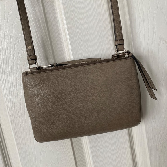 SOLD Authentic Leather Prada Crossbody  Grey (Argilla) Double Zip Phenix Bag - Picture 9 of 9